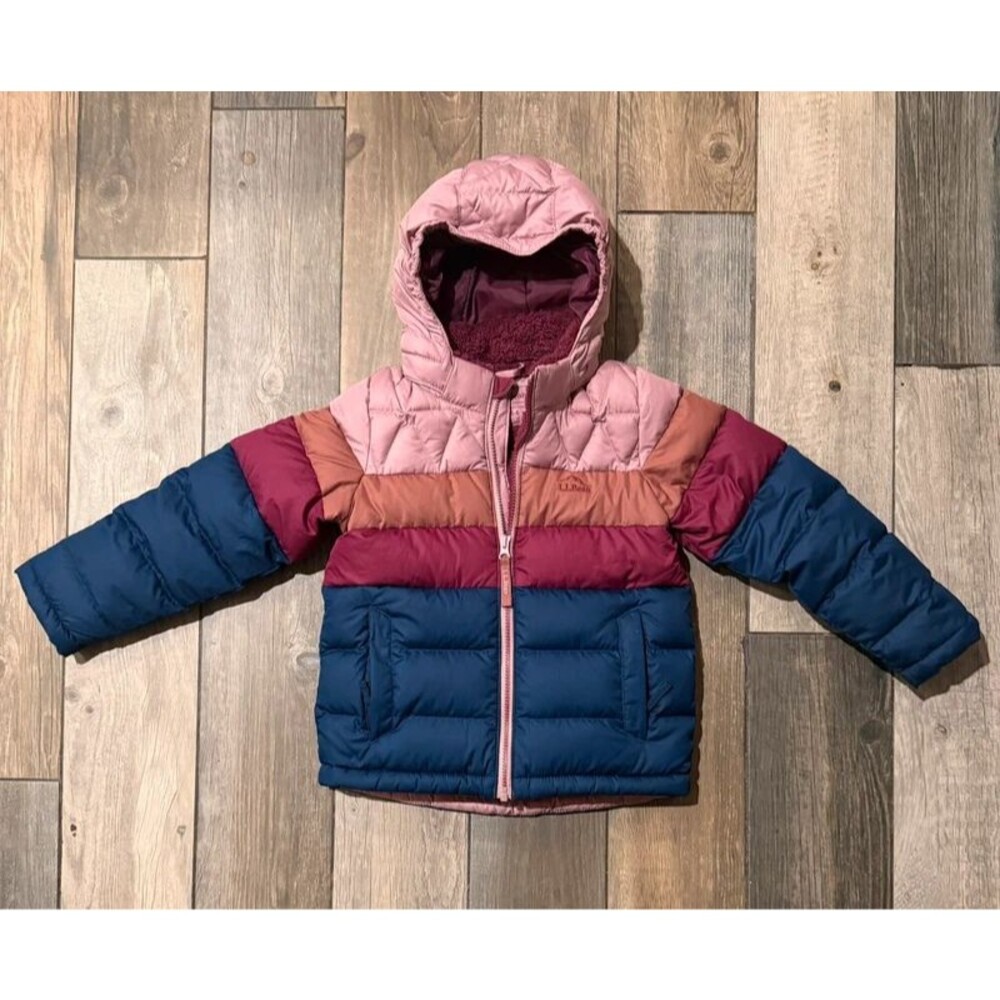 L.L. Bean Kids Colorblock Puffer Jacket Size M (5-6)